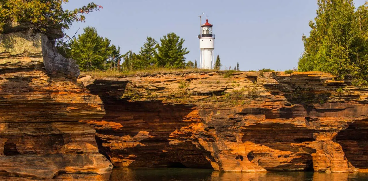 Scenic view from one of the best day trips in Wisconsin